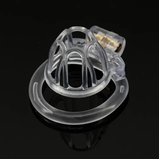 Sissy Chastity Cage With 4 Rings