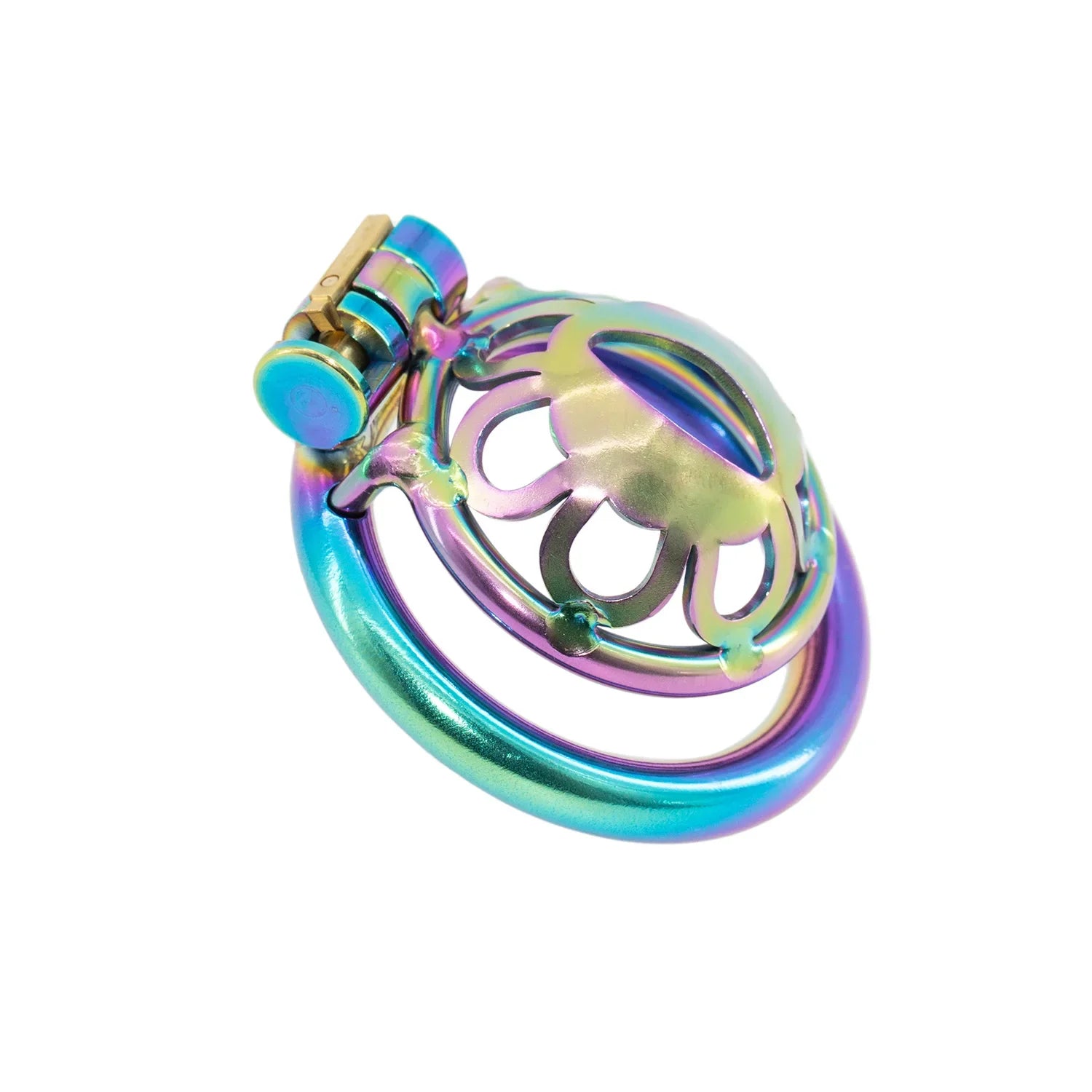 Color Metal Male Chastity Device -4