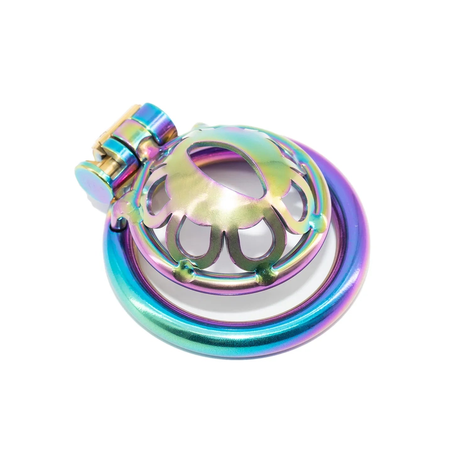 Color Metal Male Chastity Device -5