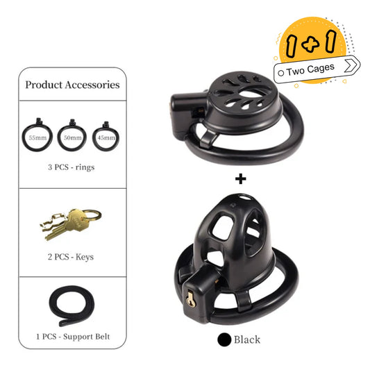 Dual Cage Chastity Set