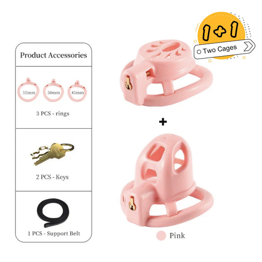 Dual Cage Chastity Set