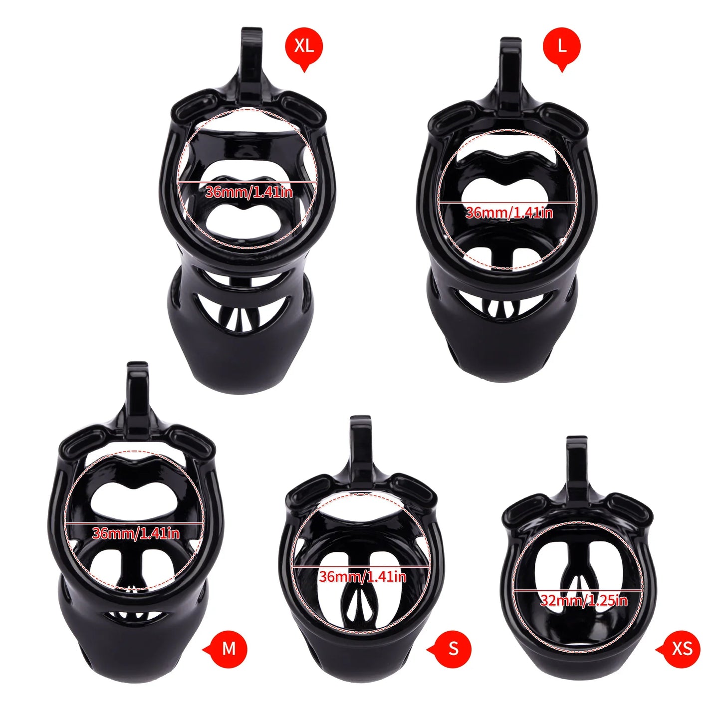 Ghost Cock Cage with Balls Penis Rings