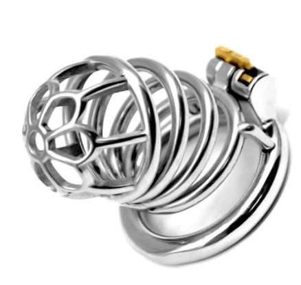 Long Bullet Steel Chastity Cage