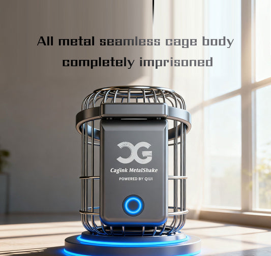 NEW Cagink Metal Vibrating Chastity Cage Remotely - 1