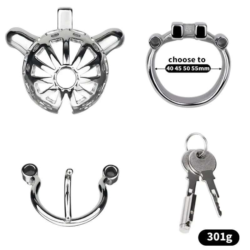 Removable PA Chastity Cage-6
