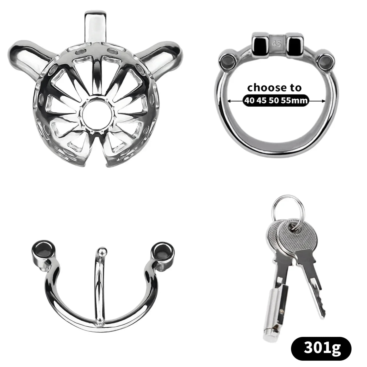 Removable PA Chastity Cage- 8