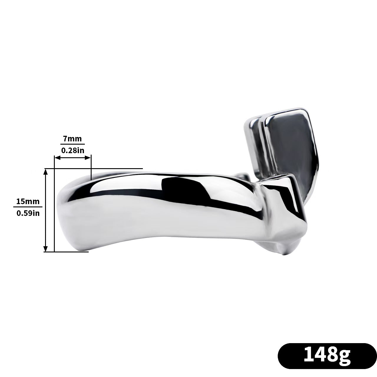 Removable PA Chastity Cage- 11