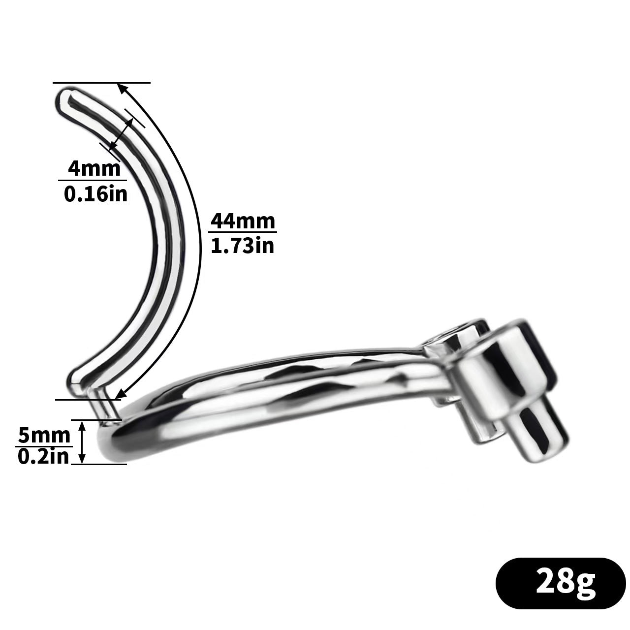 Removable PA Chastity Cage- 12