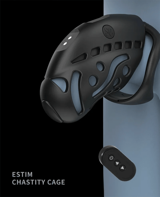 Electric Shock Vibrating Penis Chastity Cage