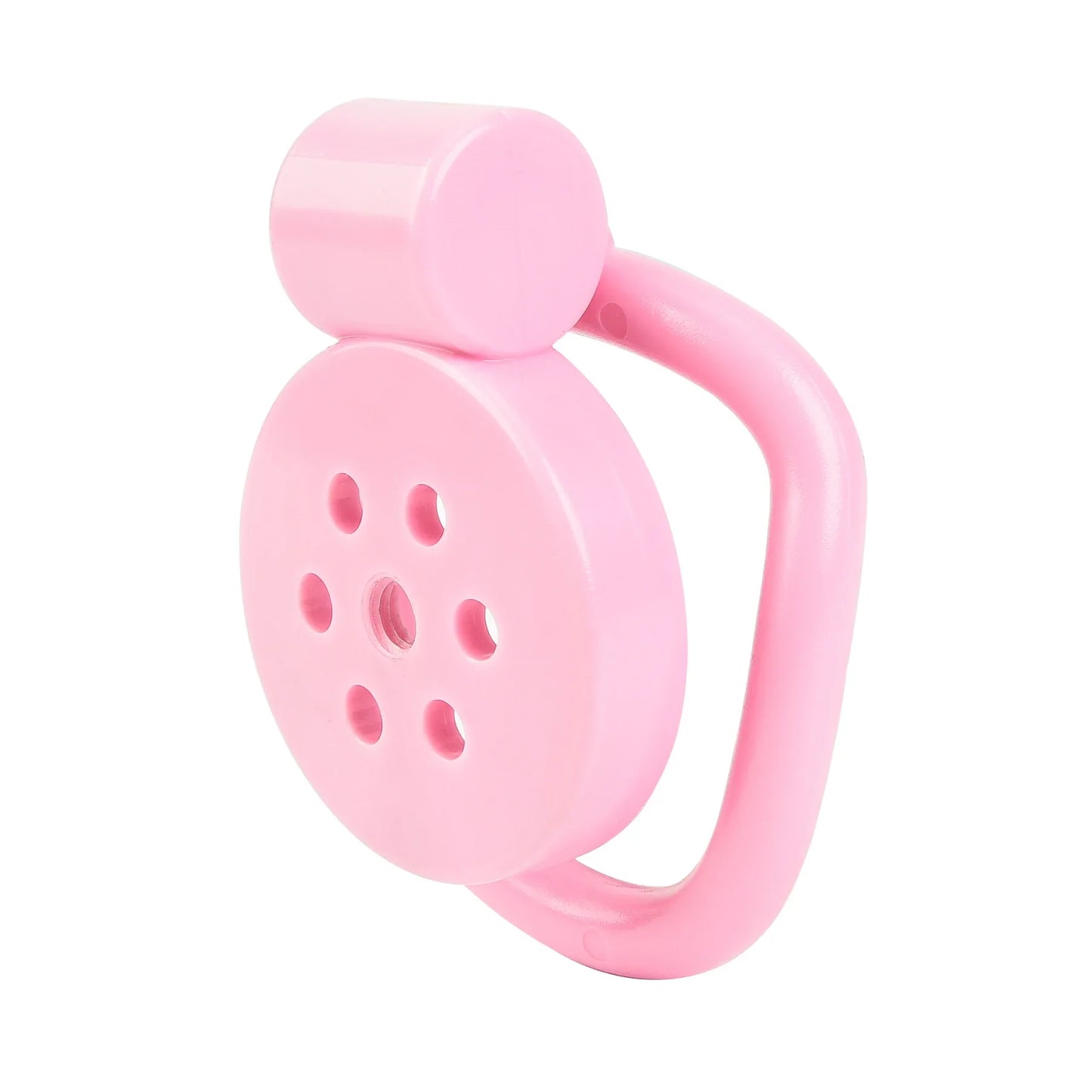 Male Pink Flat Chastity Cage