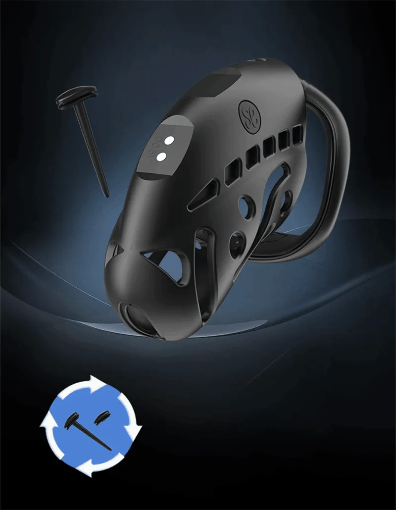 Electric Shock Vibrating Penis Chastity Cage