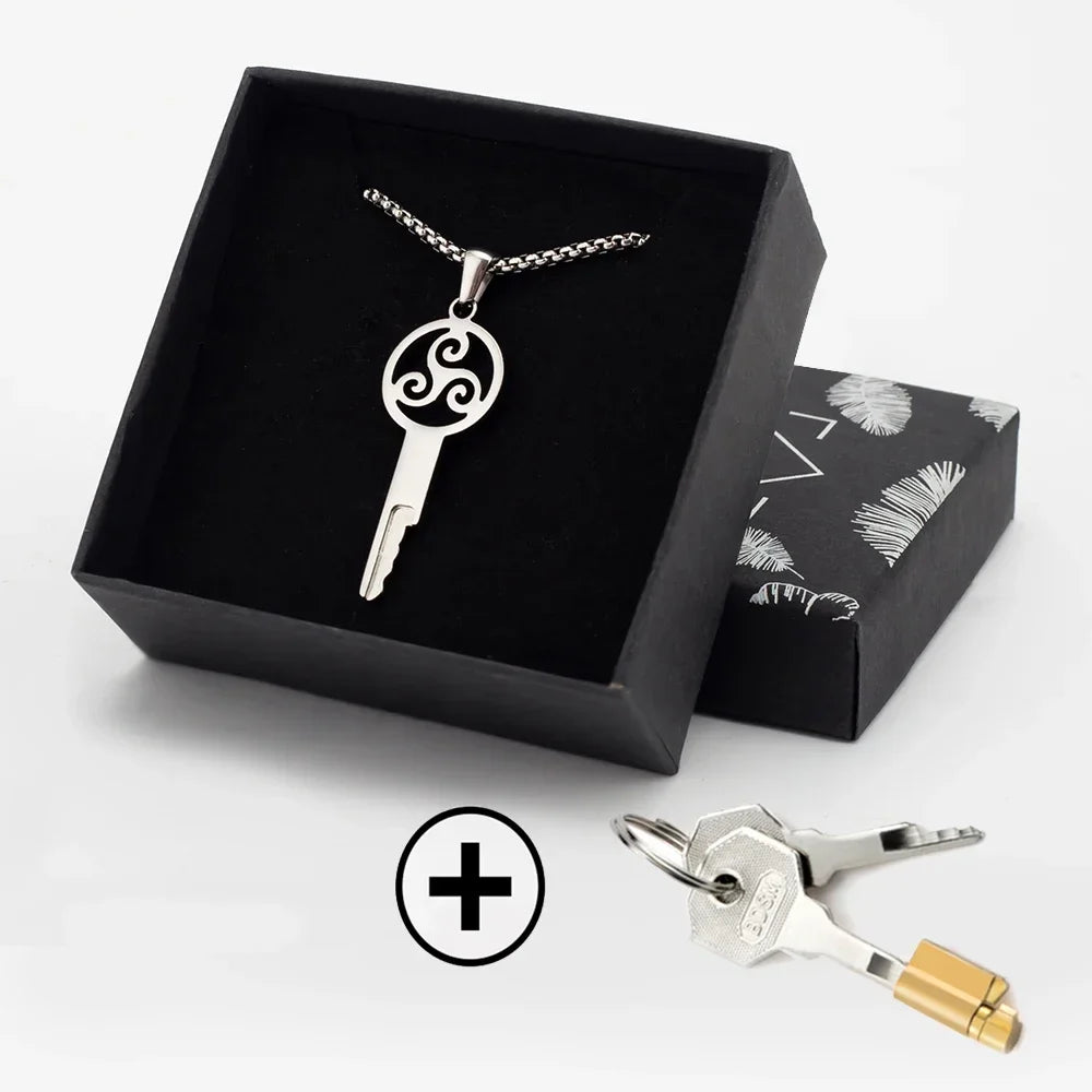 Rotating Chastity Key Necklace
