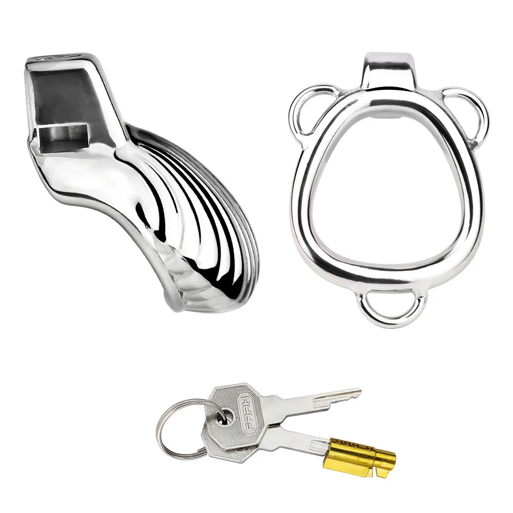 Small Sissy Shell Design Chastity Cage