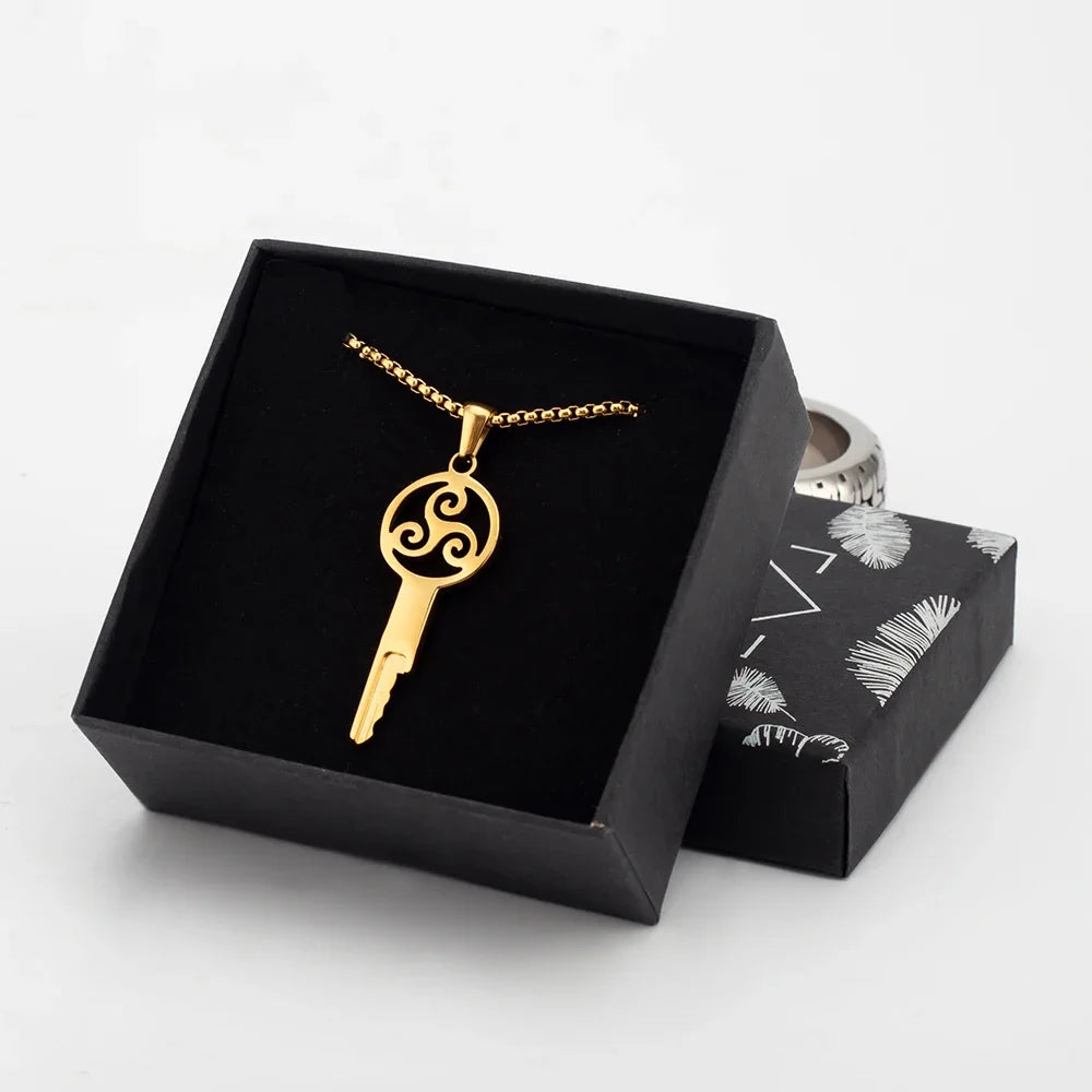 Rotating Chastity Key Necklace