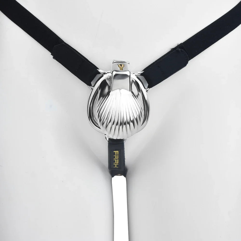 Small Sissy Shell Design Chastity Cage