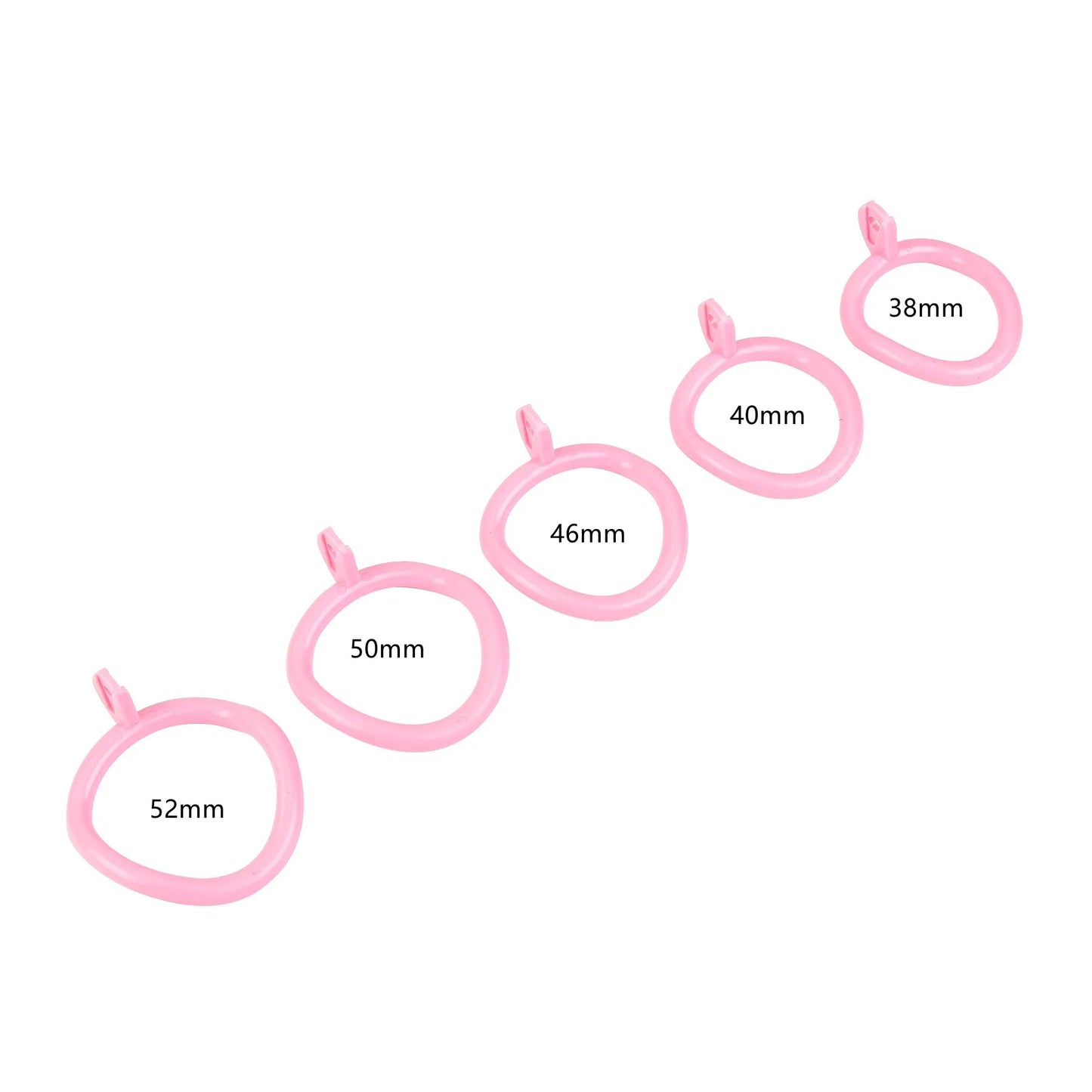 Male Pink Flat Chastity Cage