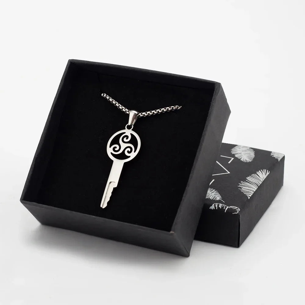 Rotating Chastity Key Necklace
