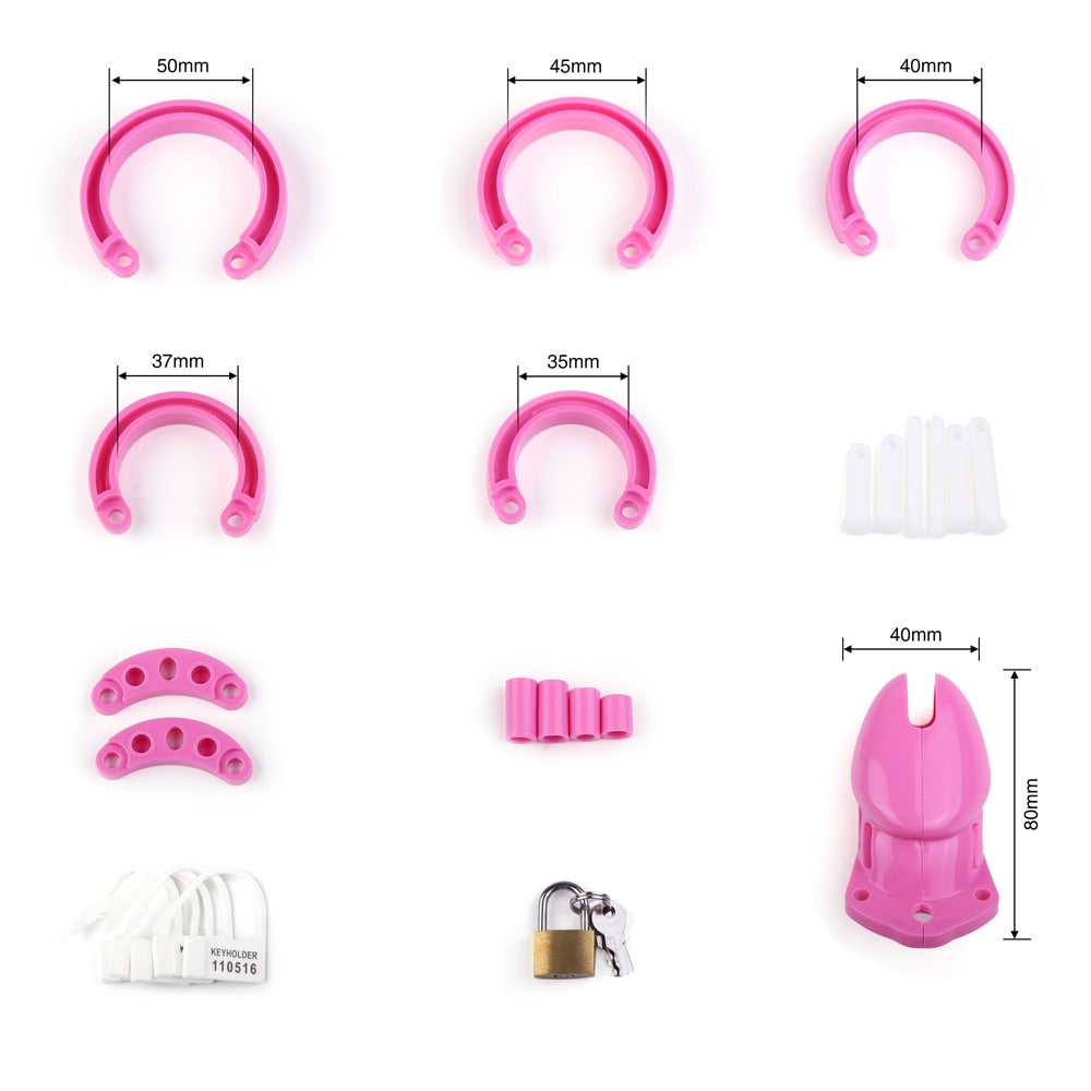 Pretty In Pink Chastity Cage