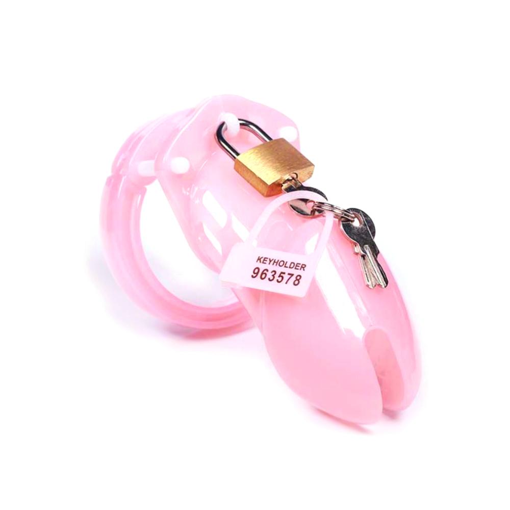 Pink Plastic Chastity Cage CB6000/CB6000S