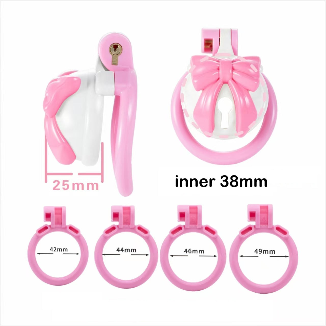 Bell Curve ABS Chastity Cage