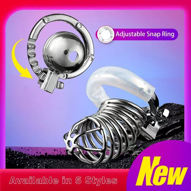 Abstinence Adjustable Metal Chastity Cage