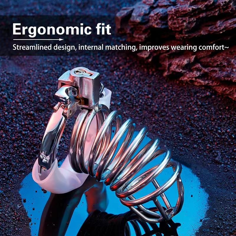 Abstinence Adjustable Metal Chastity Cage