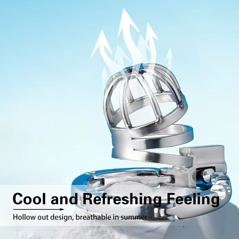 Abstinence Adjustable Metal Chastity Cage