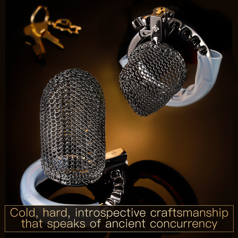 Adjustable Chainmail Chastity Cage 2