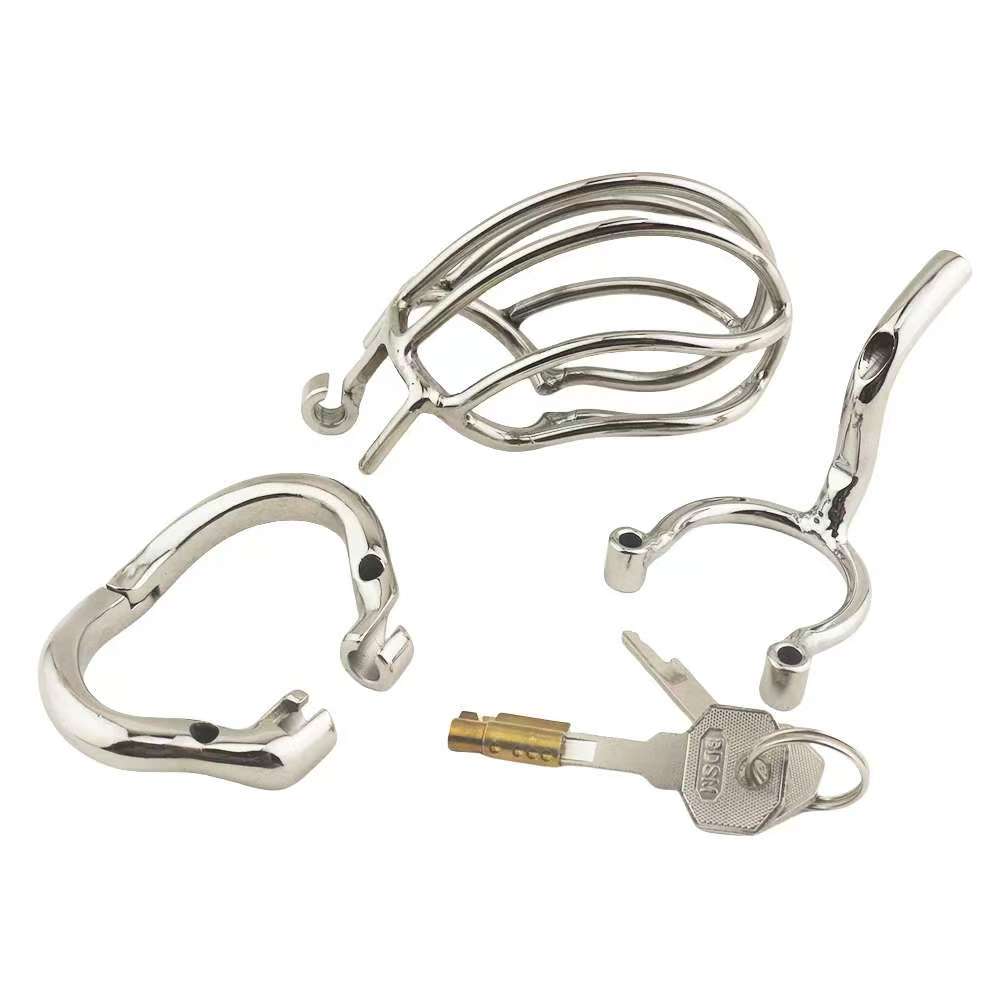 Banana Removable PA Puncture Chastity Cage
