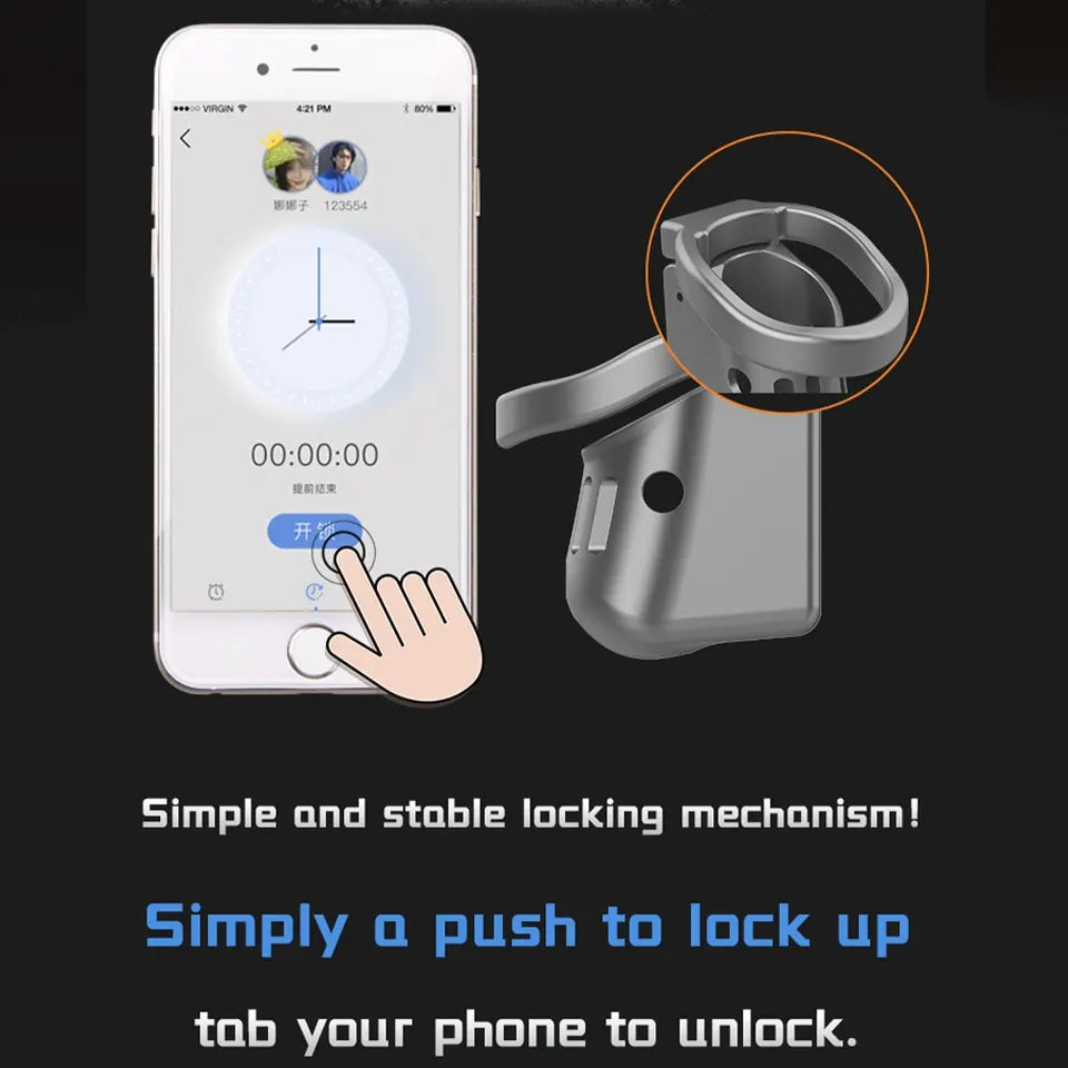 Cagink Metal Chastity Cage Micro Remotely 36