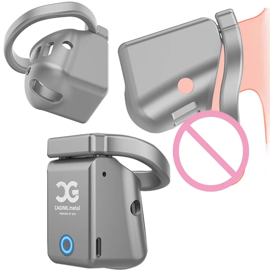 Cagink Metal Chastity Cage Micro Remotely 31