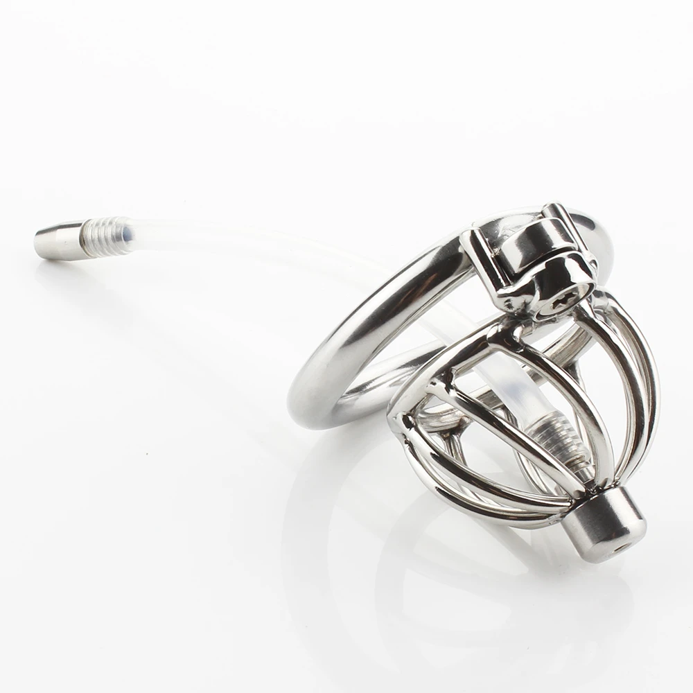 Small Metal Twisted Chastity Cage