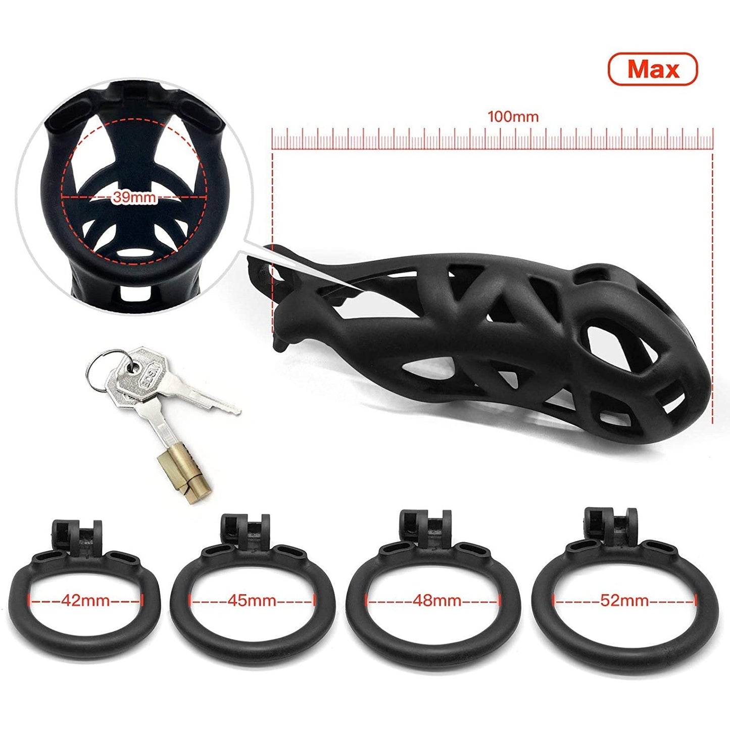 V1 Cobra Male Chastity Device Kit