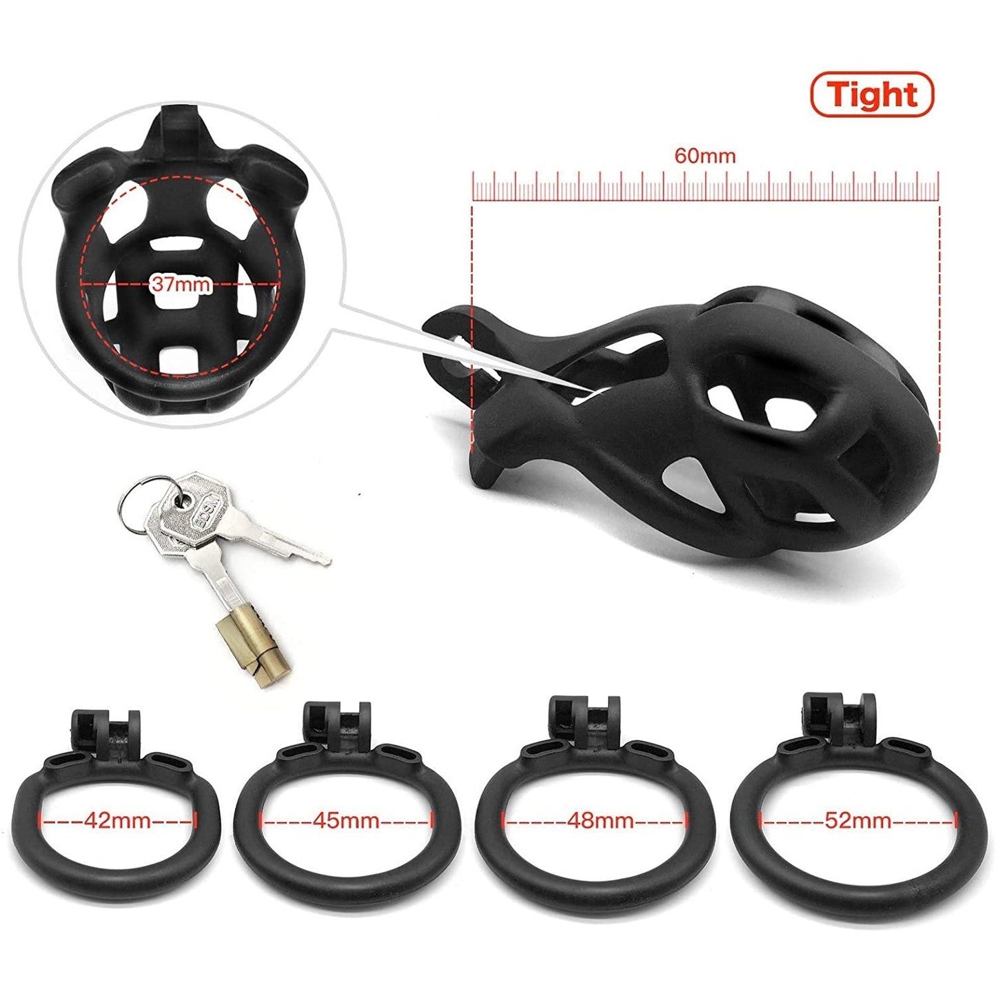 V1 Cobra Male Chastity Device Kit
