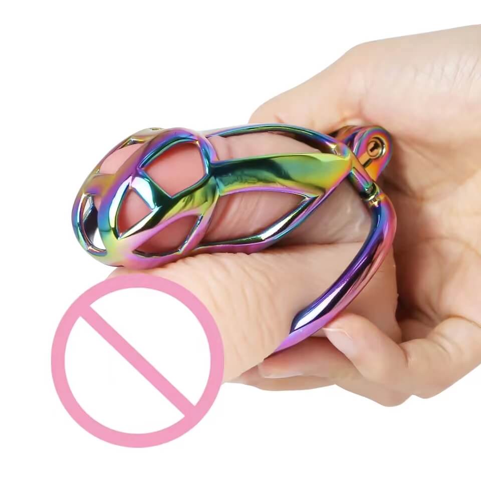 Colorful Stainless Steel MAMBA Chastity Cage