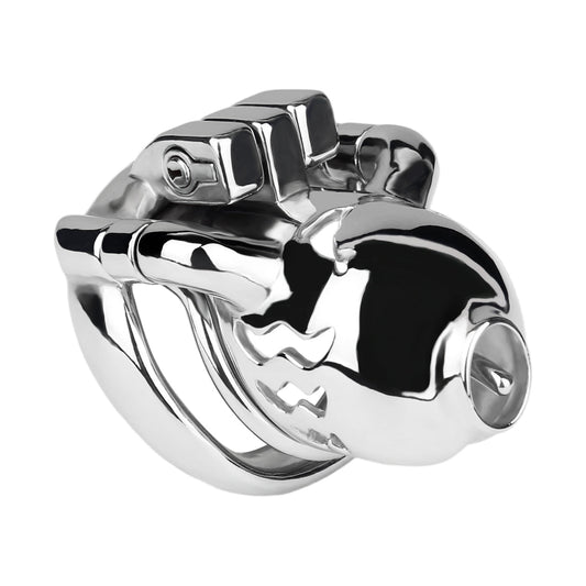Dolphin Chastity Cage With PA Piercing  -3