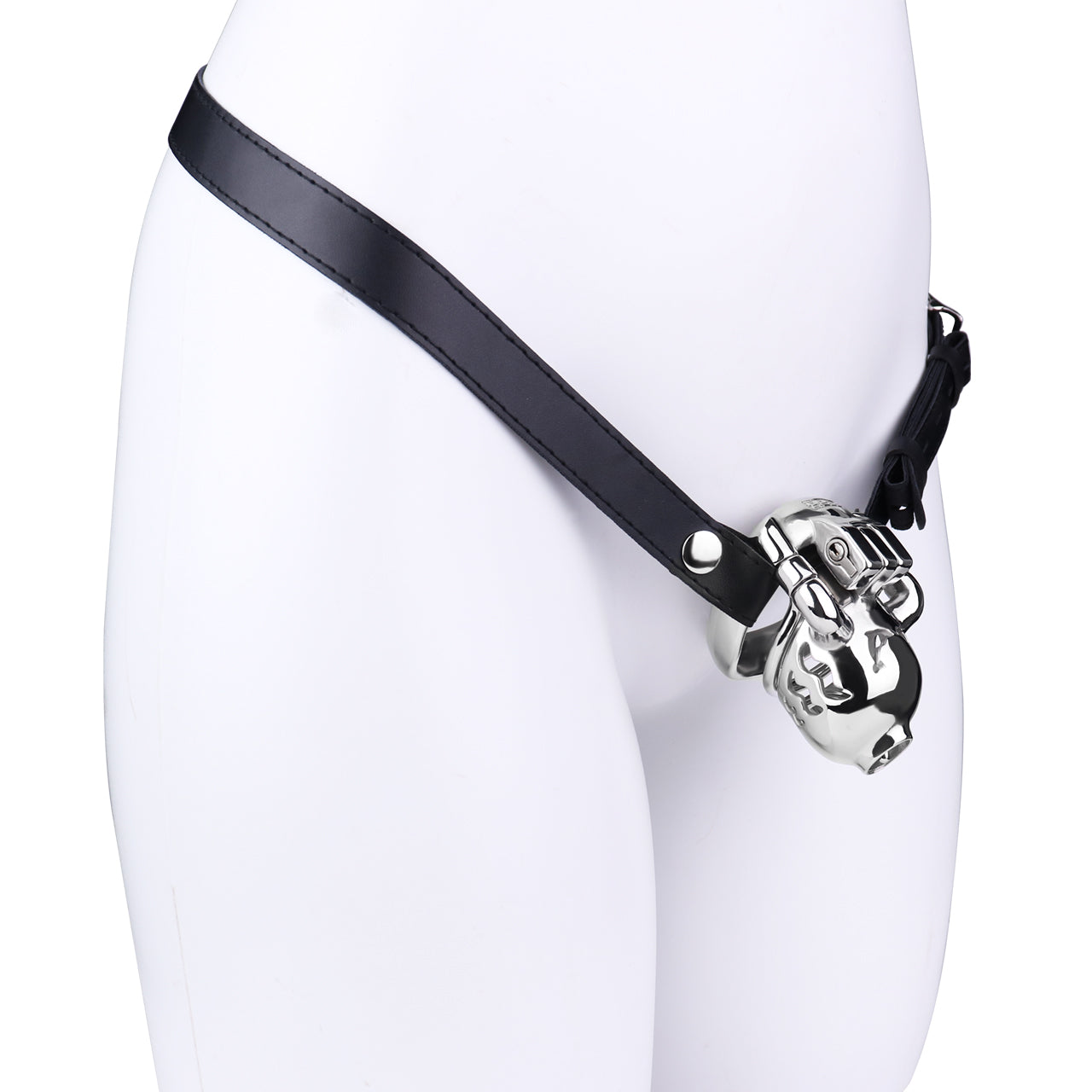 Dolphin Chastity Cage With PA Piercing -5