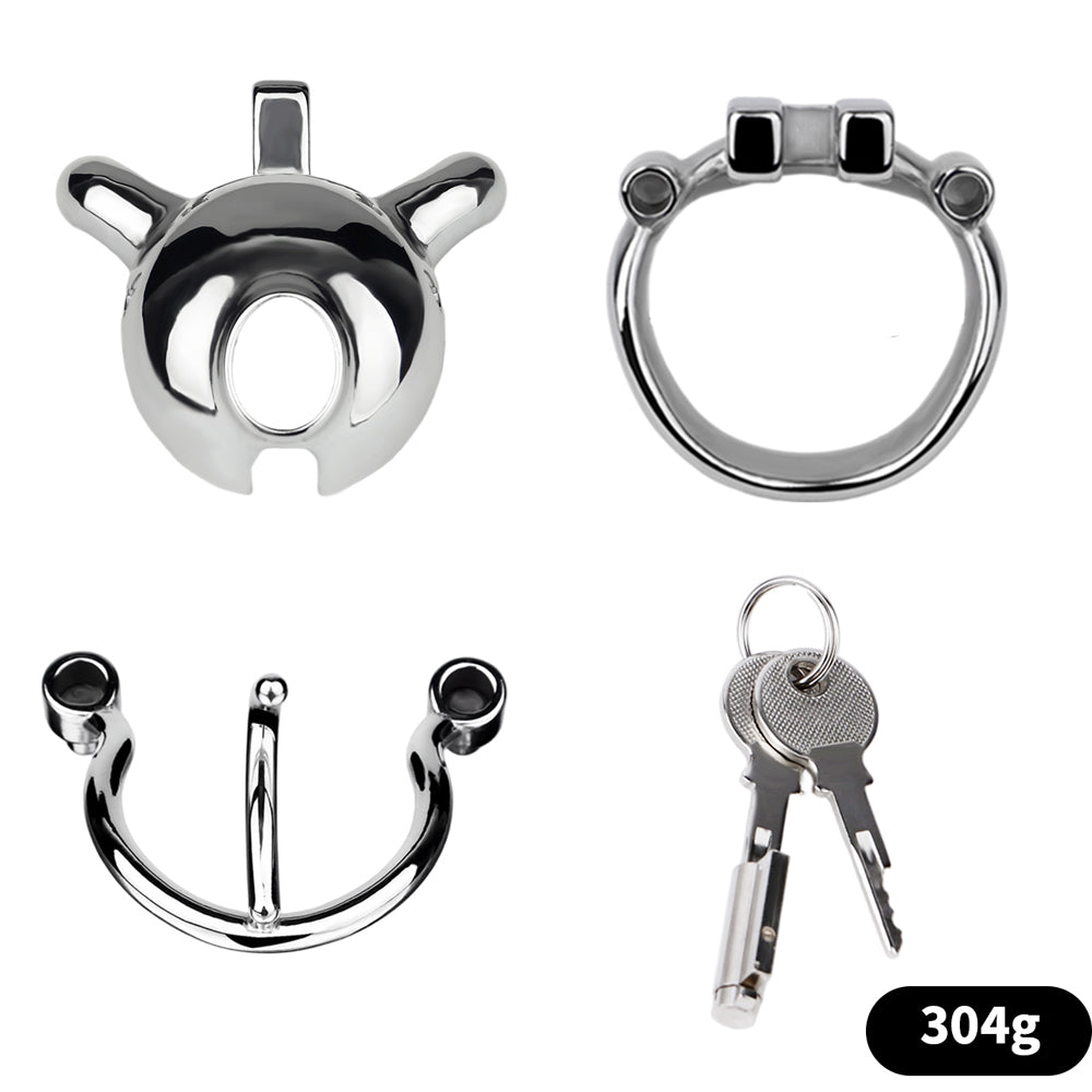 Dolphin Chastity Cage With PA Piercing -8