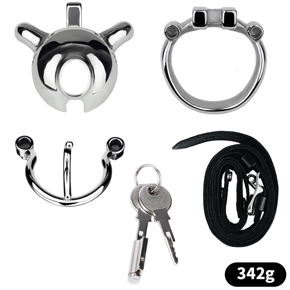 Dolphin Chastity Cage With PA Piercing -4