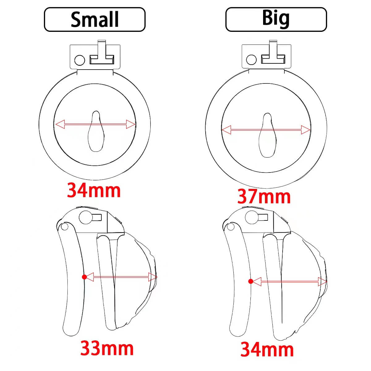 Sissy Chastity Cage Pink 3.0