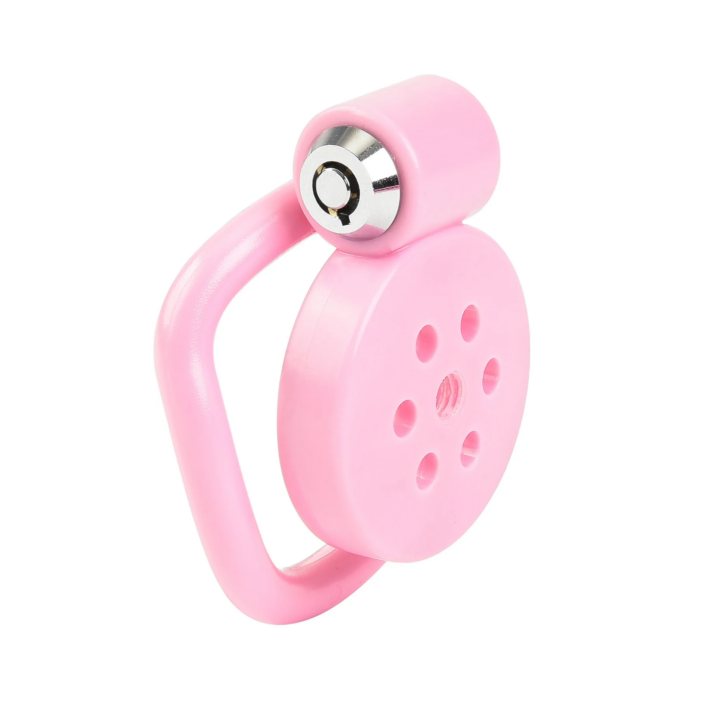 Male Pink Flat Chastity Cage