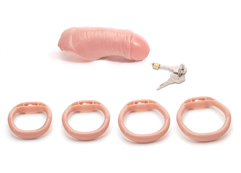 Flesh-Toned Camouflage Chastity Device