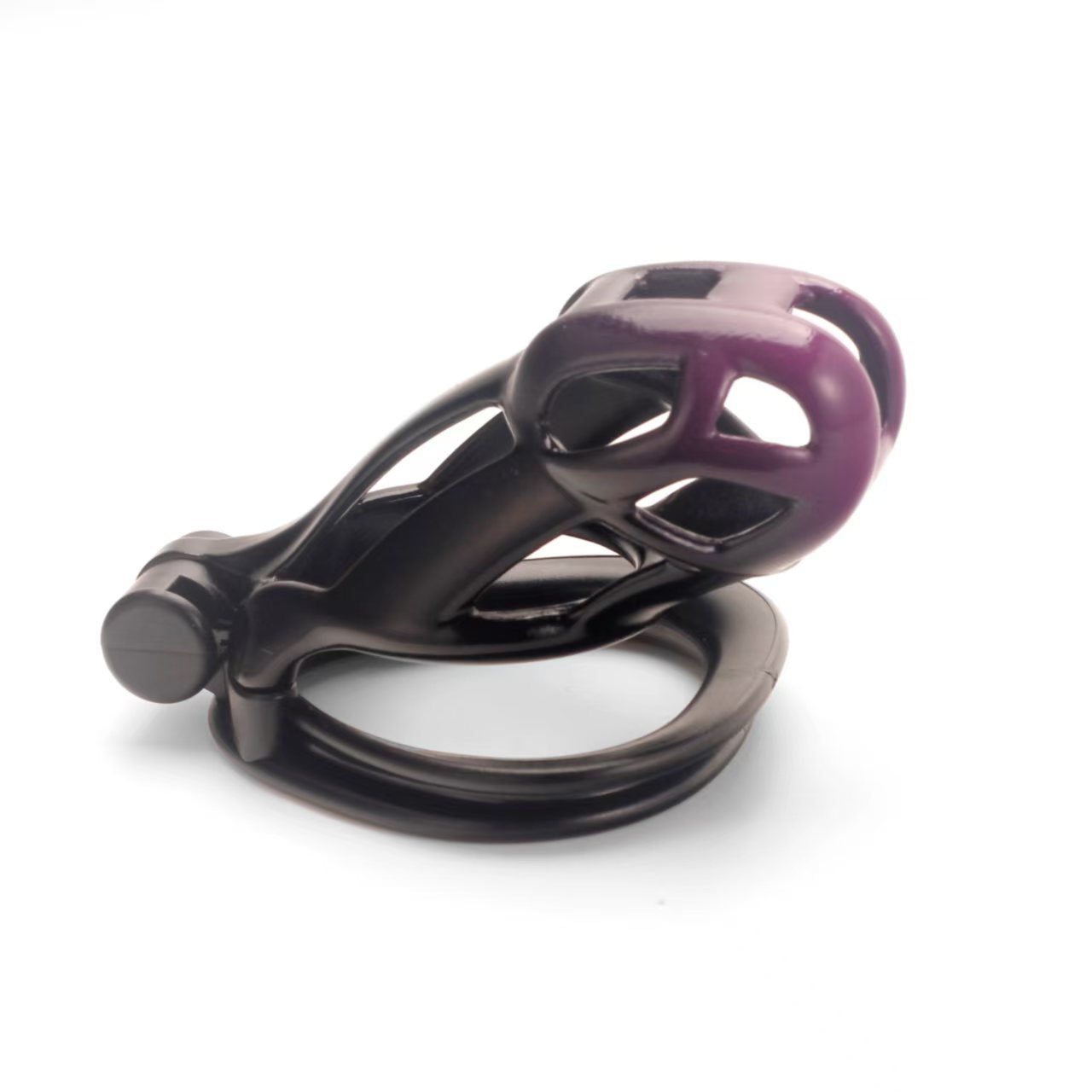 Gradation Black Purple Cobra Chastity Cage