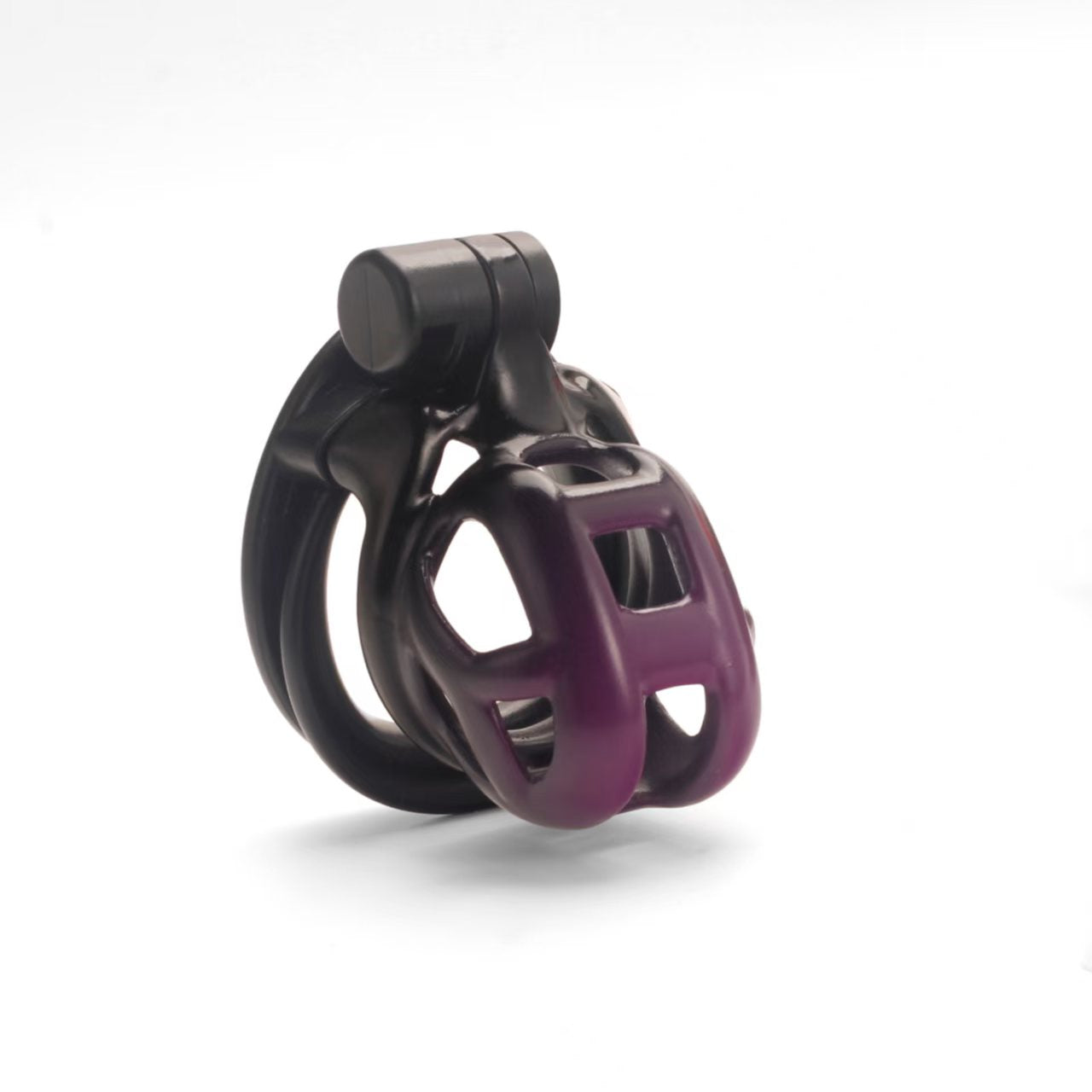 Gradation Black Purple Cobra Chastity Cage