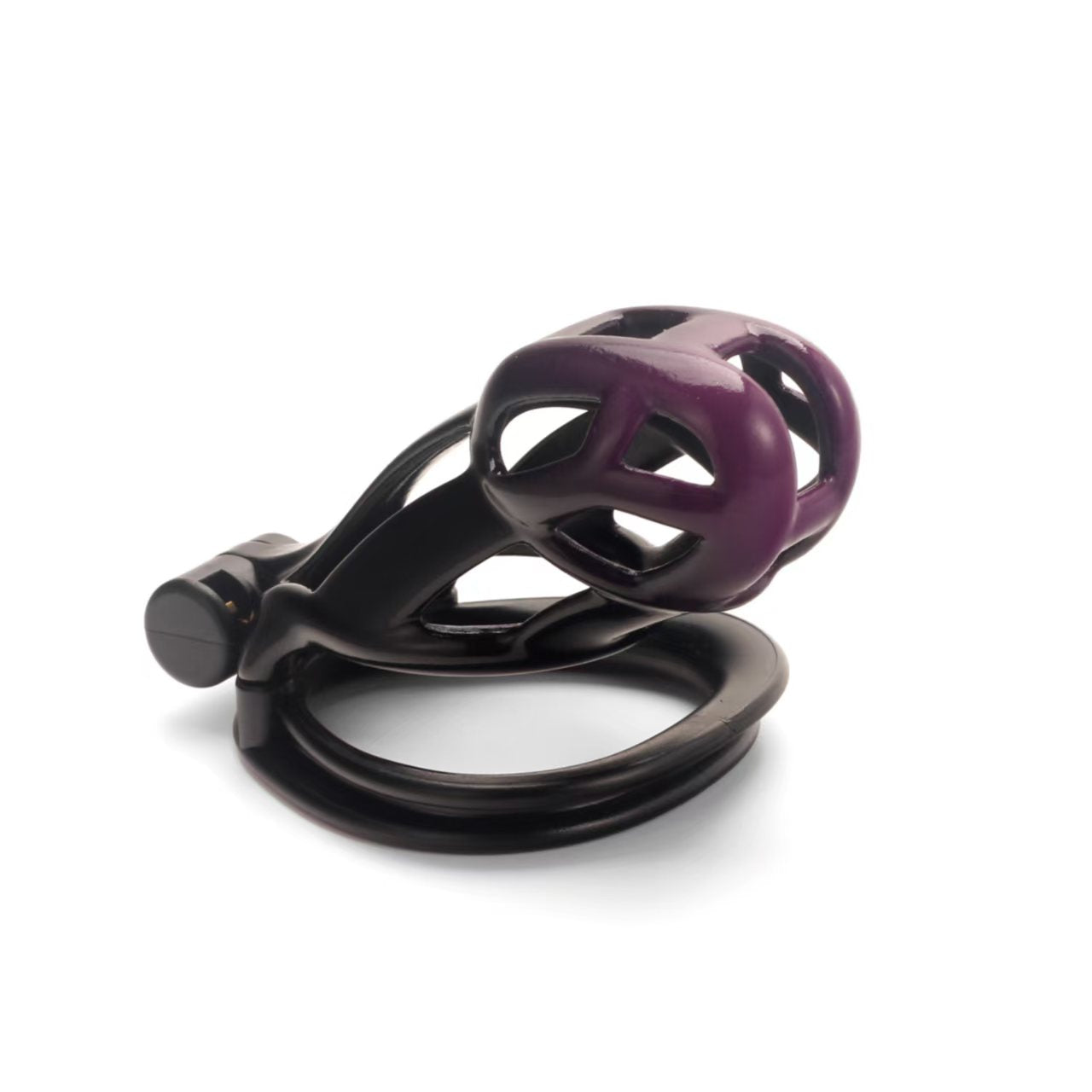 Gradation Black Purple Cobra Chastity Cage