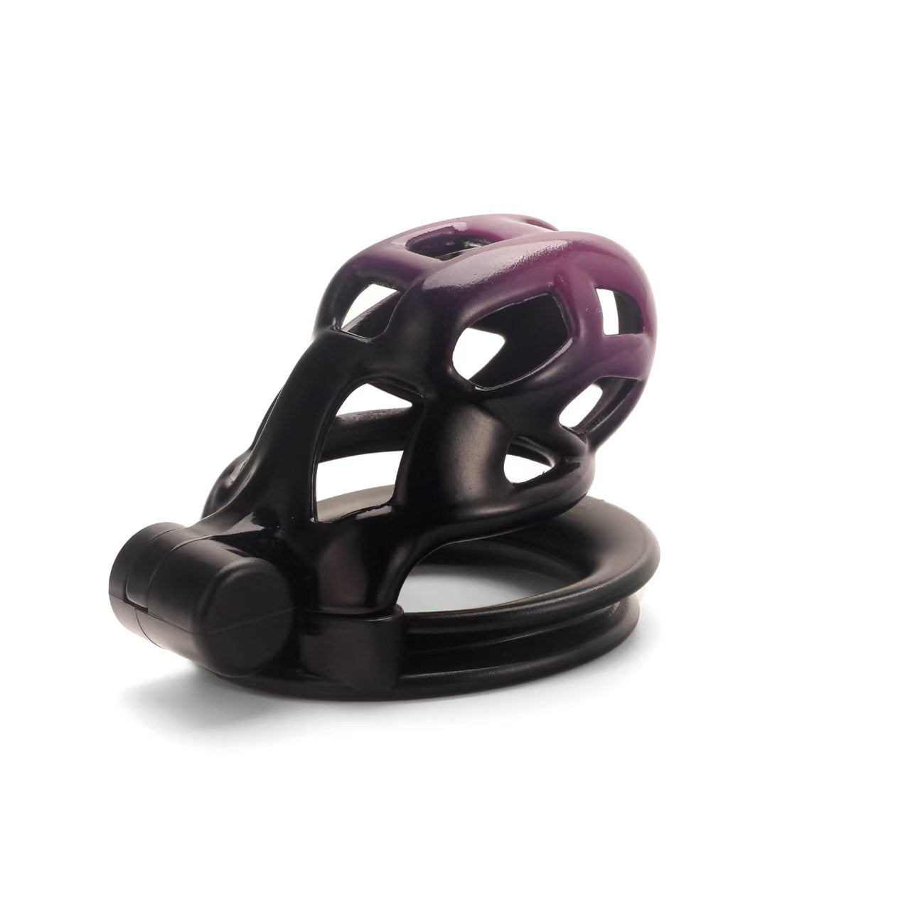 Gradation Black Purple Cobra Chastity Cage