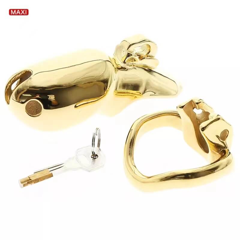 Gold HTV3 Chastity Cage