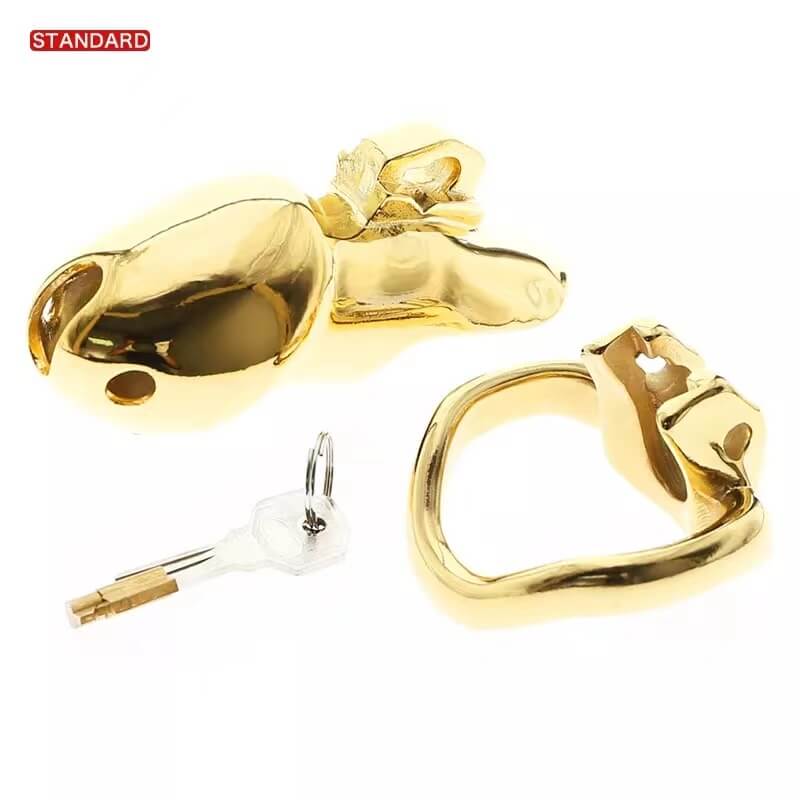 Gold HTV3 Chastity Cage