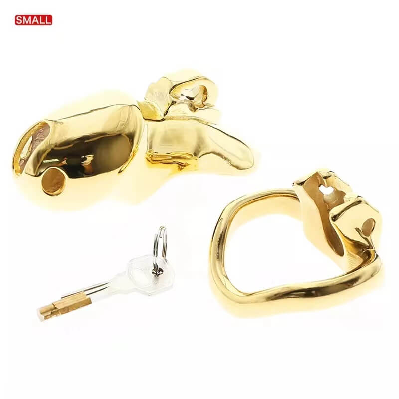 Gold HTV3 Chastity Cage