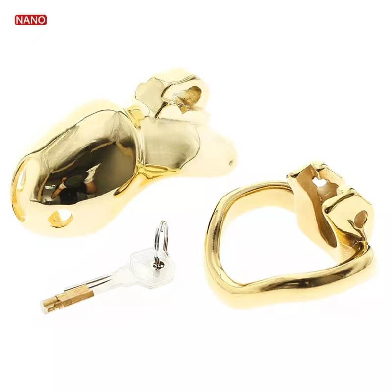 Gold HTV3 Chastity Cage